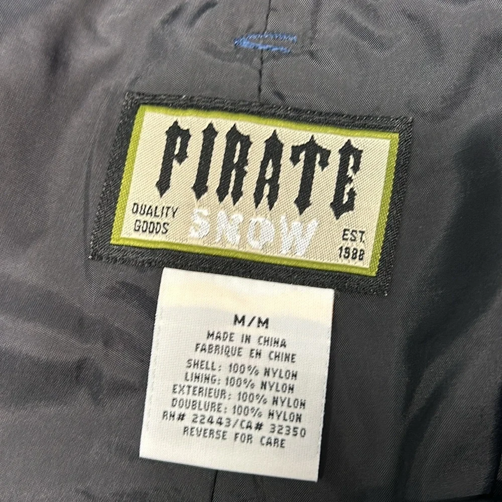 Pirate Snow/Ski Pants Men's Medium Navy Blue Snowboarding Gorpcore‎ Winter